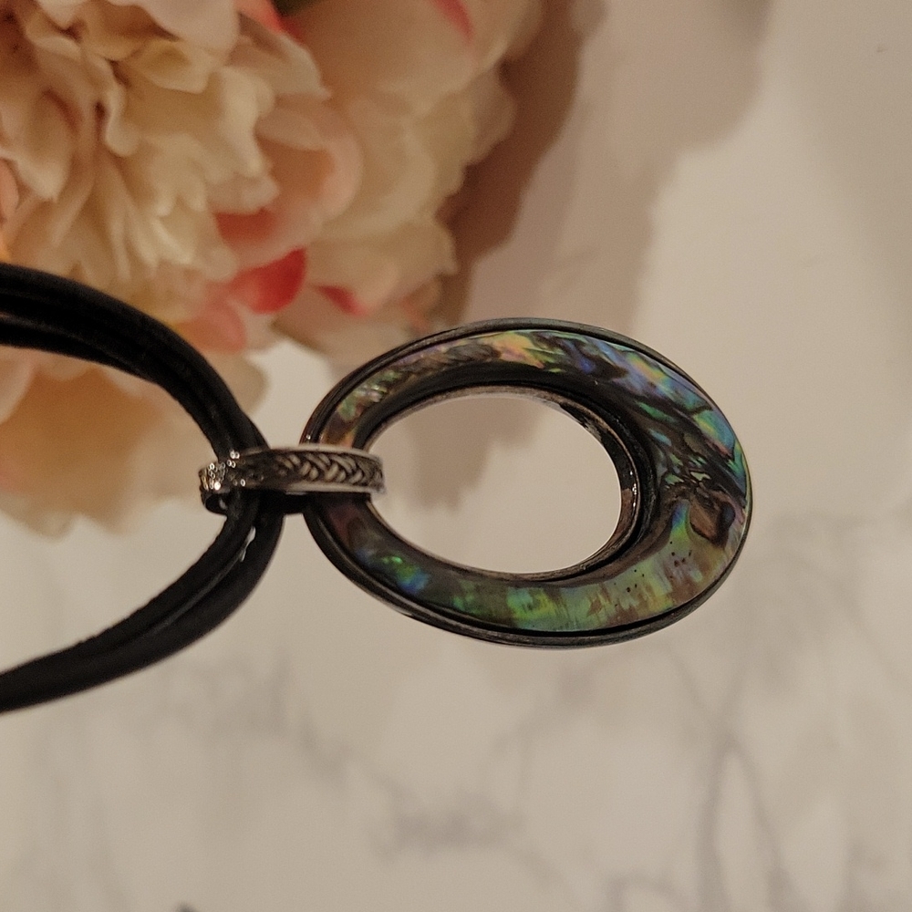 Vintage Abalone Shell Necklace